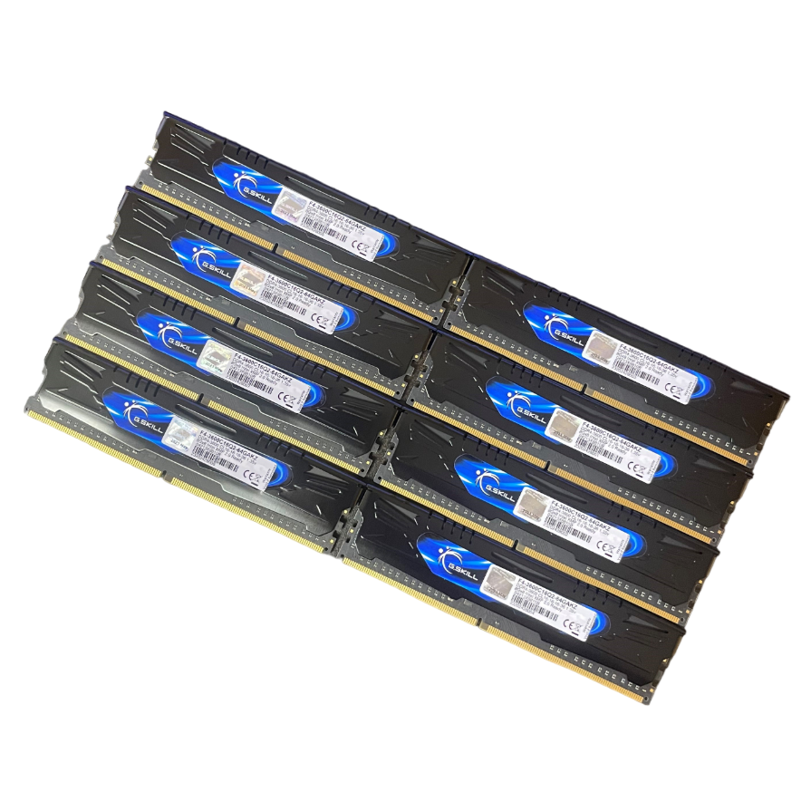 G.Skill 64GB 8Gx8 DDR4-3600 CL16-16-16-36 1.35v F4-3600C16Q2-64GAK