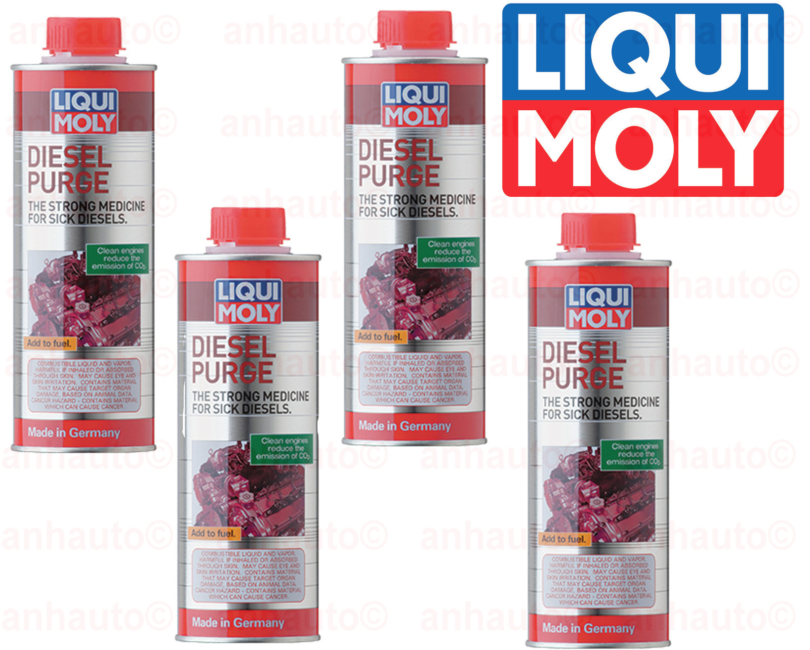 Set of 4 Liqui Moly Diesel Fuel Additive Purge 500 ml. Can 2005 eBay
