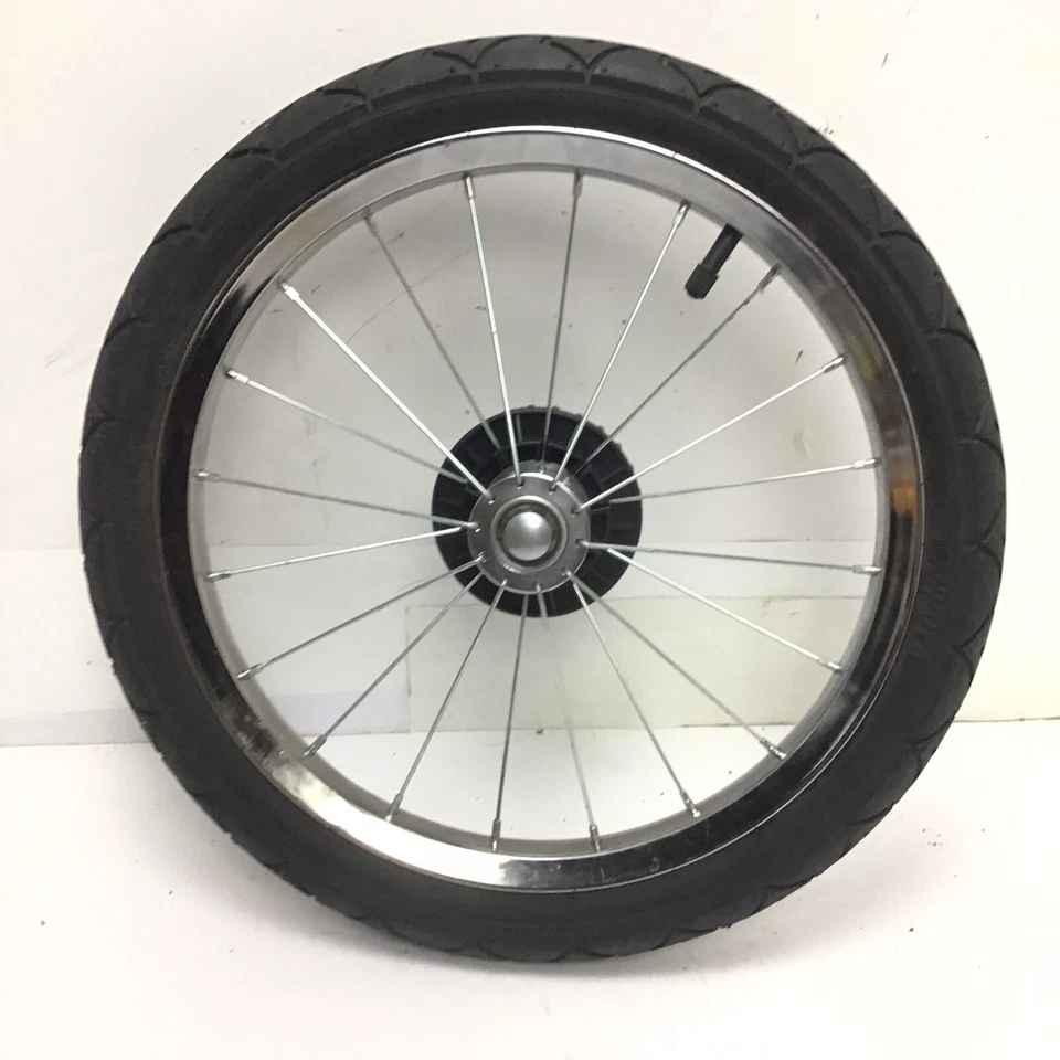 Прогулочная коляска Instep Jogger 16 дюймов x 1,75 дюйма заднее колесо хромированное с шиной #C41 - Изображение 3 из 3