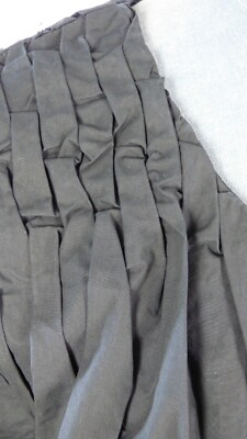 COS schwarze Bluse Lagenlook Oberteil gerafft Schulter Rundhals Langarm UK 8
