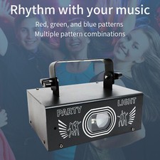 Disco Effect lighting RGB LED Beam DMX DJ Party Stage Laser Projector Light ZaEB