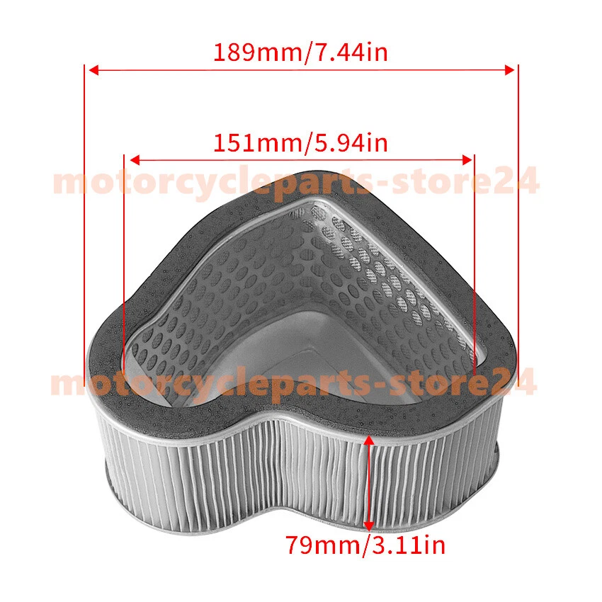 Elemento filtro aire filtro aire Honda VTX1800C 2002-08/VTX1800R VTX1800S 2002-03 Foto 2 de 4