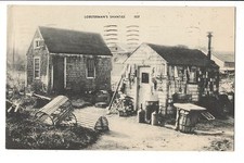 Vintage Postcard Lobsterman's Shanties Lobster New England American Art Traps