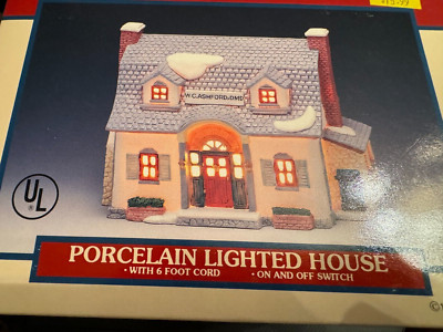 1993 Lemax W.C. Ashford, DMD Illuminated Village Piece Fast Free Shipping 