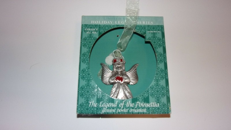 Limited Edition Holiday Legends Series ornament, Legend of the Poinsettia angel