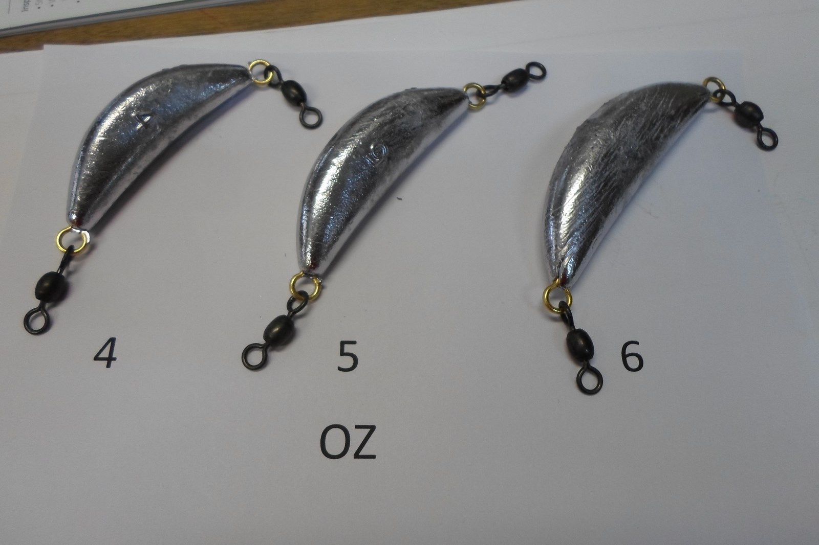 Piombi A Banana (Banana Spin Crescent) Per Pesca, 8-16 Oz, Confezione Da 10, USA