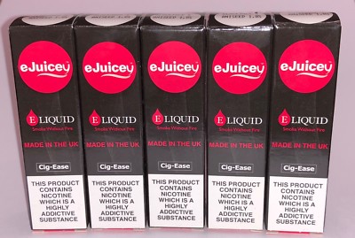 eJuicey E-LIQUID BLACKJACK (5 x 10ml For £15) 6mg, 12mg, 18mg, VAPE JUICE
