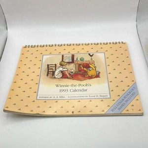 Vintage Winnie The Poohs 1993 Calendar With Piglet Pooh Punch Out Masks