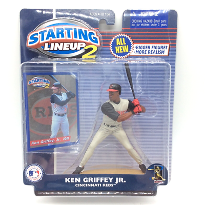LOT OF 2 - Starting Lineup 2 TOM GLAVINE & KEN GRIFFEY JR 2001