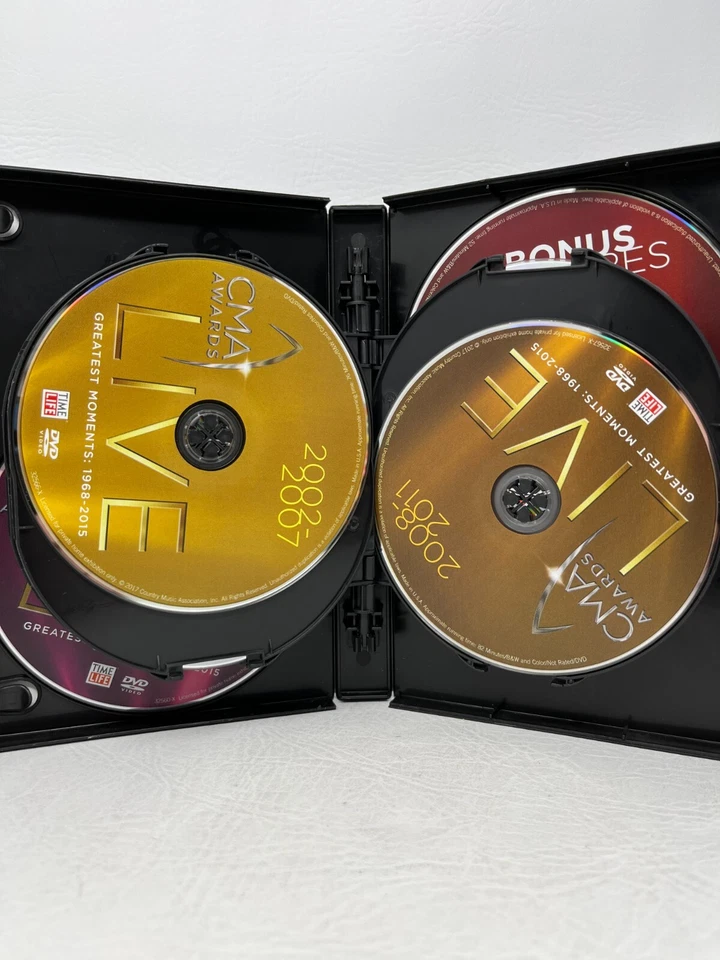 CMA Awards Live Greatest Moments 1968-2015 Time Life, 10 DVD Set Country Music - Image 4 of 4