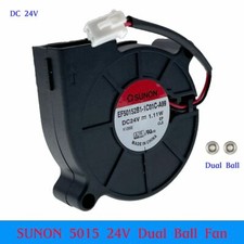3D Printer Blower Fan 5015 DC 24V 1.11W Dual Ball Bearing Fan Centrifugal Fan