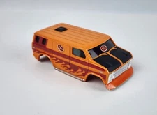 Aurora AFX Orange Ford Van Body Keep on Truckin' Red Stripes STP - no chassis