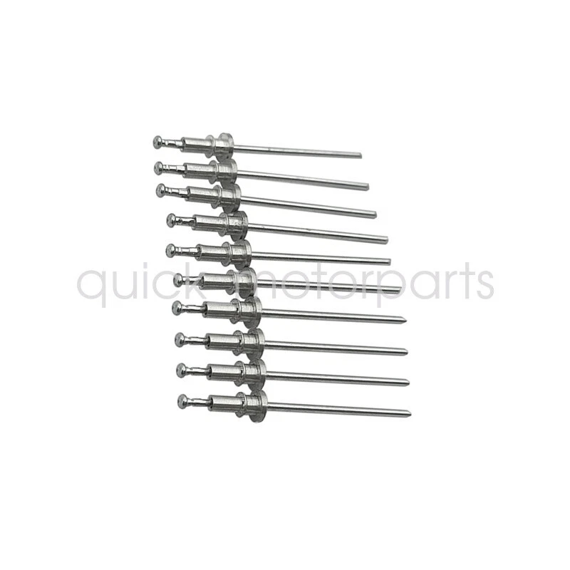 For GMC Chevy Window Trim Clip Molding Spot Weld Pin Stud Rivet In Studs 10pcs - Image 3 of 4