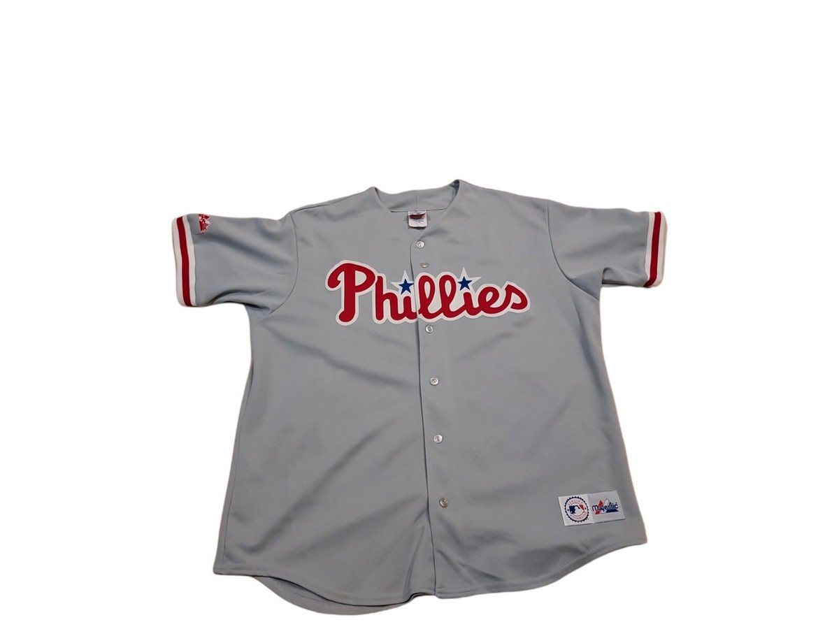 応援グッズ Philadelphia Phillies MAJESTIC JERSEY-T mens-majestic-gray-