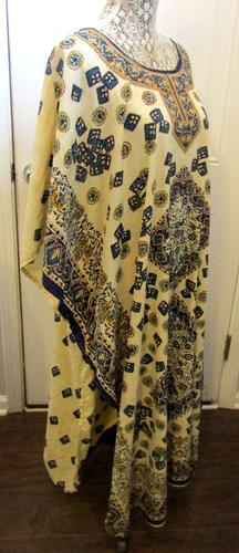 Eshe Boho Maxi Caftan Dress Women’s Beaded Ethnic Kaftan Lounge Wear One Size - Picture 6 of 7