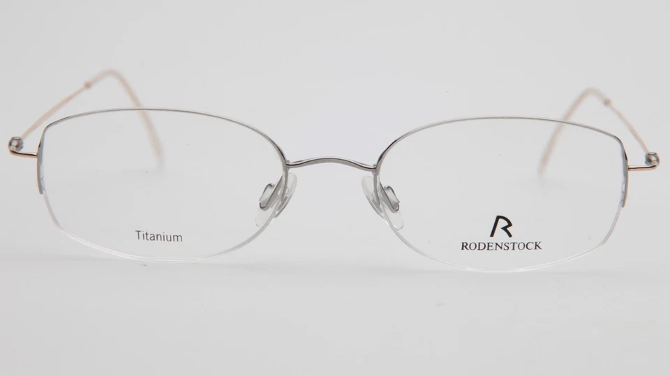 NEW RODENSTOCK R4434 D Silver / Gold Eyeglasses Glasses 49-18-135mm B32mm Japan - Image 2 of 4