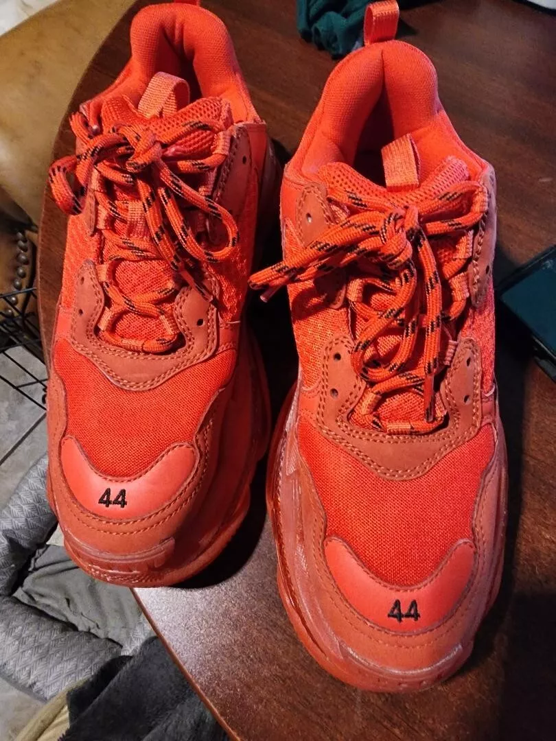 Size 11 - Balenciaga Triple S Clear Sole 2019 Red | eBay
