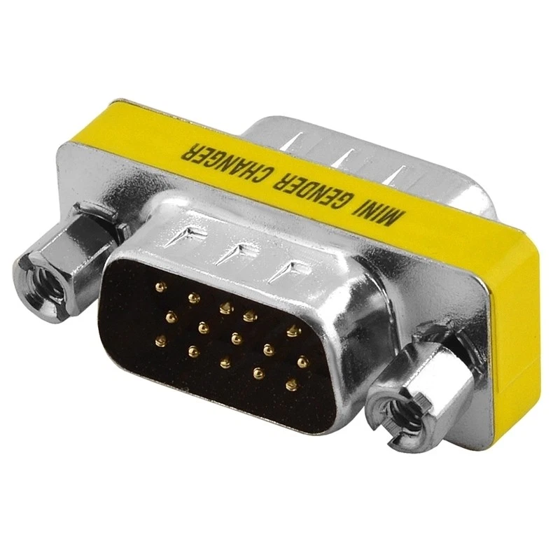 S-VGA D-SUB Stecker Verbindung Verbindungsstück Adapter für Monitorkabel 15polig - Bild 2 von 2