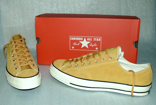 Converse 162374C ALL STAR CHUCK 70 OX Suede UP Leder Schuhe Sneaker 50 Gold  Crem | eBay