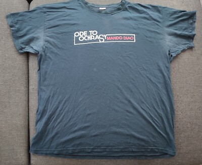 T-Shirt Mando Diao Tournee Ode to ochrasy 2006 XL Vintage schwarz