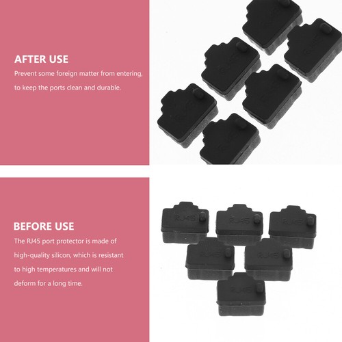 20 Pack Dust Plugs Silicone Covers for Routers and Hubs - Bild 11 von 12