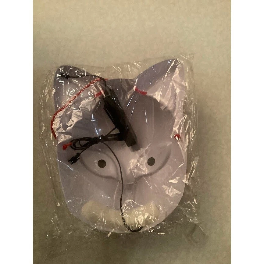 Demon Slayer Mask, Fox Mask, Japanese Anime Demon Cosplay Mask - Image 2 of 2