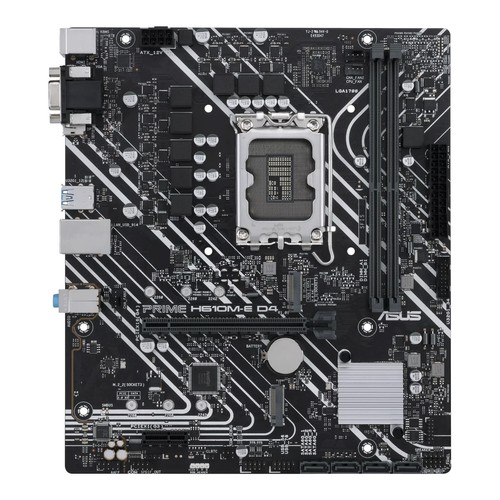 ASUS Mainboard PRIME H610M-E D4-CSM LGA1700 H610 USB3.2 GEN 1 DUAL Motherboard - 第 1/5 張圖片