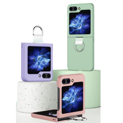 For Samsung Galaxy Z Flip 5 Ring Stand Shockproof Slim Hard PC Rugged Case Cover