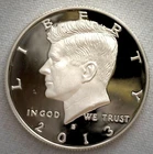 2013 S Proof SILVER Kennedy Half Dollar Coin 50 Cent JFK from US Mint Proof Set