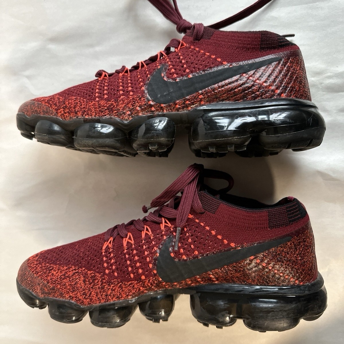 NIKE ナイキ 25.0-32.0cm Air VaporMax Flyknit Dark Team Red Nike Air Vapormax Flyknit Dark Team Red Black Men's Size 7