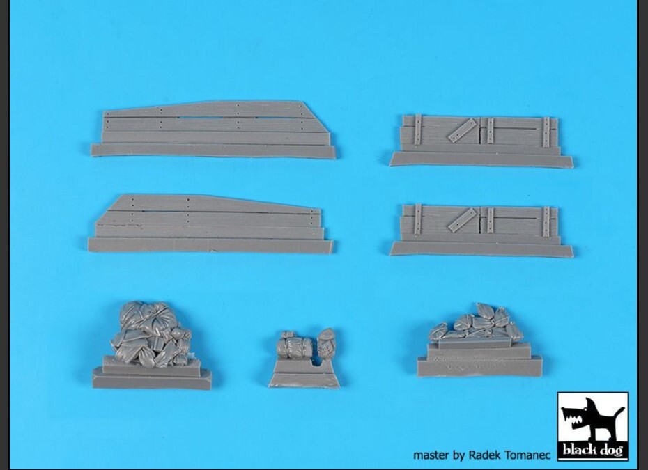 Set accessori Sherman Black Dog T72164 1/72 M4A2 per Zvezda foto 4