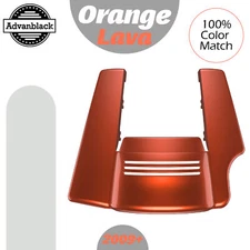 ORANGE LAVA 2 into 1 Stretched Rear Fender Extension For Harley Touring 2009+