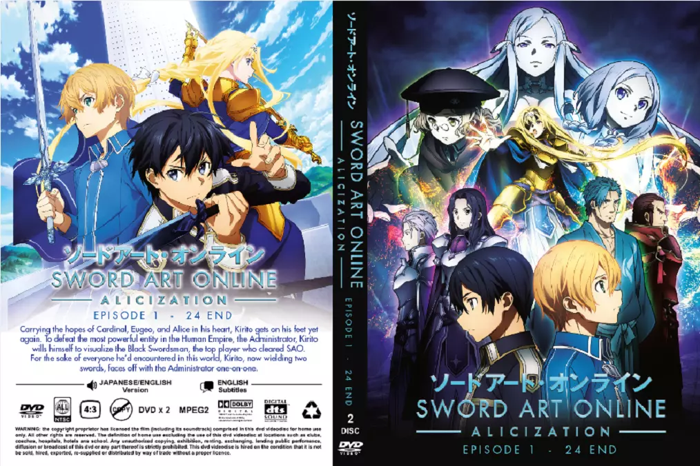  Anime DVD Sword Art Online Alicization Temporada (Episodio