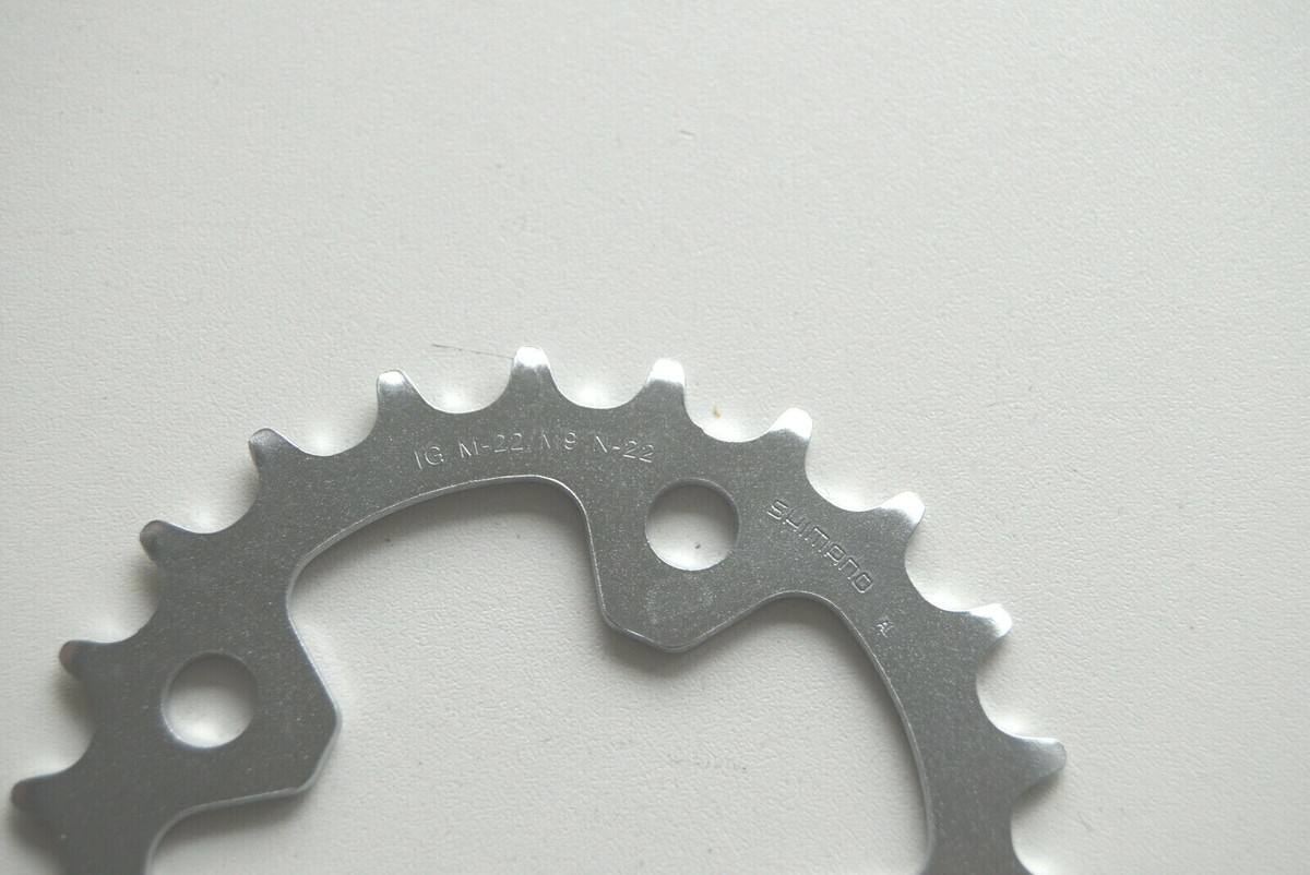 Plateau Shimano IG M-22 22 Dents - 58 BCD - Alliage Argent - Vintage
