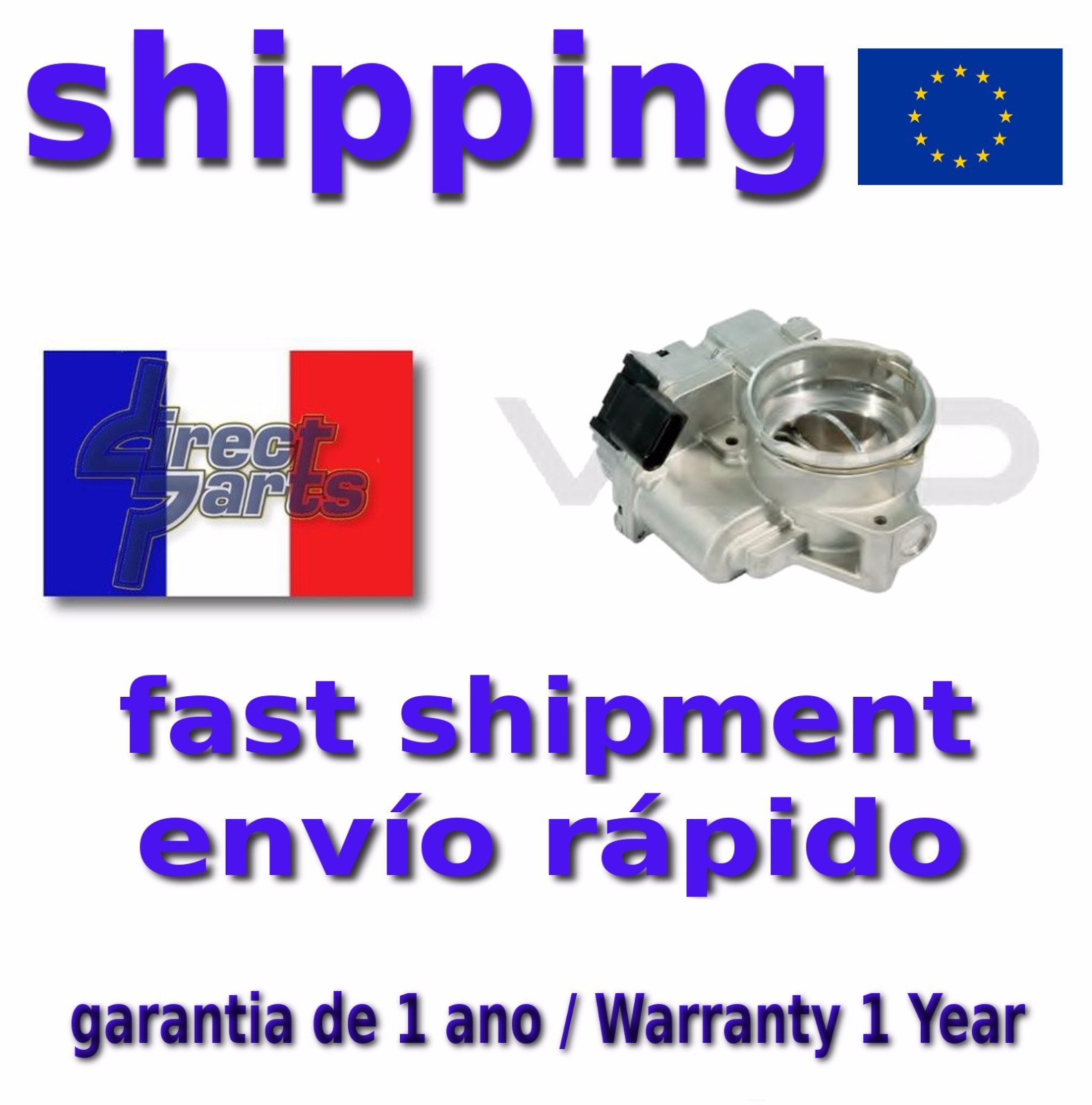 Volet d'admission VDO A2C59512937 pour stabiliser le ralenti 2.5 TDI