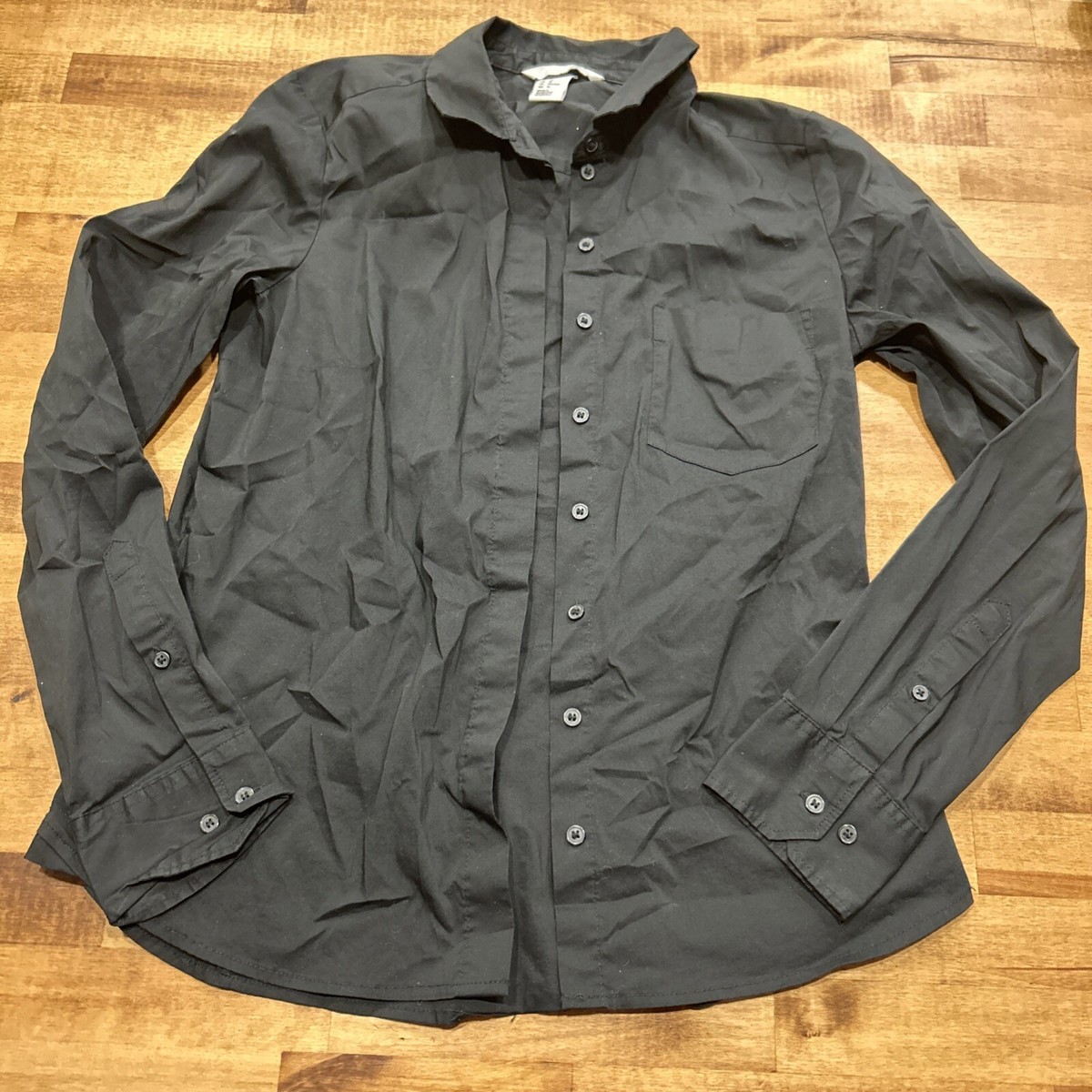 h and m black dress shirt H Bar B Snapshirt main image 0