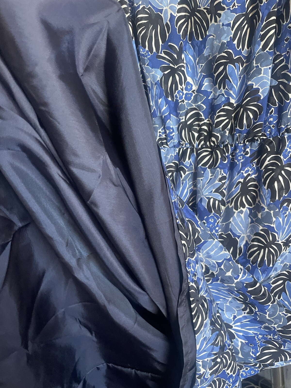 SAINT LAURENT Abito vintage nuovo con etichette originali stampa seta YSL taglia 4