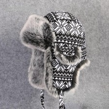 Cappello Trapper Unisex Con Orecchie In Pelliccia Sintetica Per Inverno