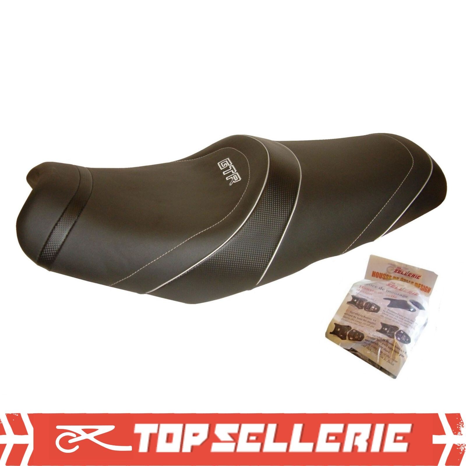 Housse de selle pour Kawasaki GTR 1400 finition sellerie design HSD3347