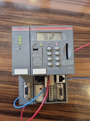 AC500 ABB PM571 , CM572 , TB511-ETH C5 1SAP130100R0100 CPU Module 64KB PM 571