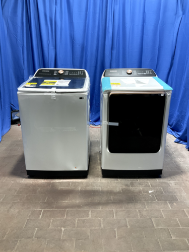 Samsung Washer WA55CG7500AEUS & DVE55A7300 Electric Dryer Set MSRP: $2592, 1148