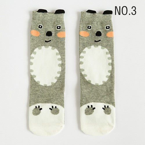 Children Kids Baby Toddler Sock Animal Print Knee High Cartoon Long Cotton Socks - Picture 9 of 33