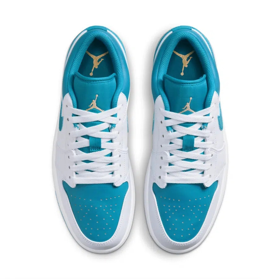 m*a様 Nike AirJordan 1Low turquoise/White Nike Air Jordan 1 Low Aquatone Trainers Shoes 47.5 US 13