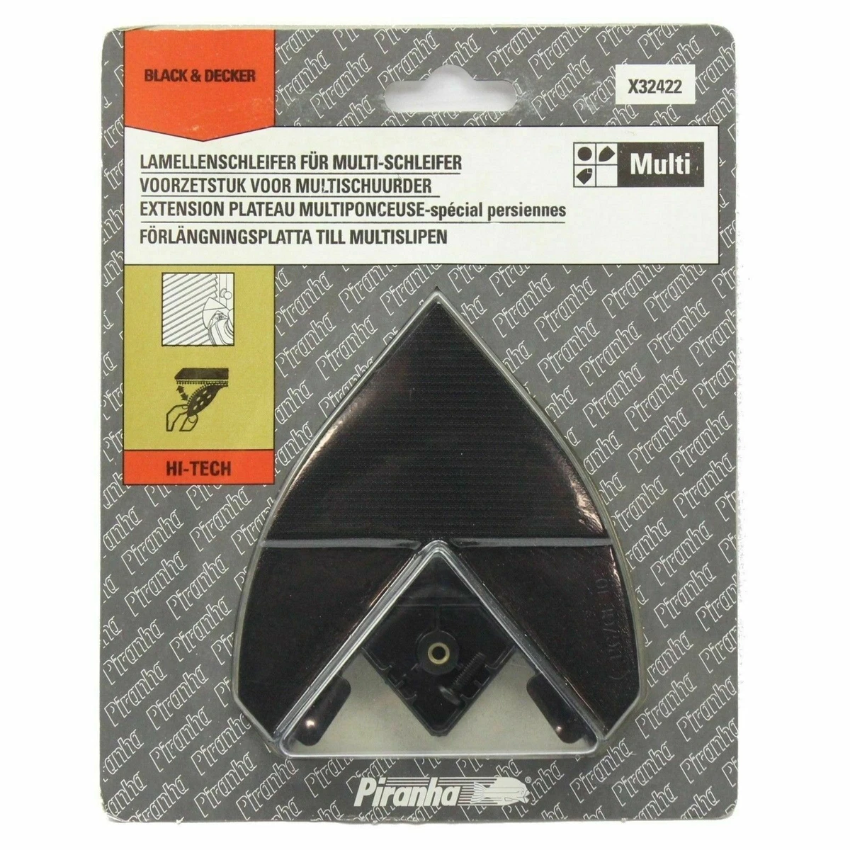 2 Black Decker X32422 Multi Sander Extension Plate Pads KA200 KA210 KA220