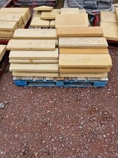 Concrete Coping Stones - 40nr - Buff - 230 x 600mm - Twice Weathered