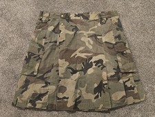 Woodland Camouflage Scottish Style Combat Kilt. Size 34