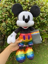 NWT Disney Rainbow Collection Mickey Mouse Plush Toy 17"