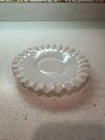 Fenton Art Glass Hobnail Plate White Milk Glass