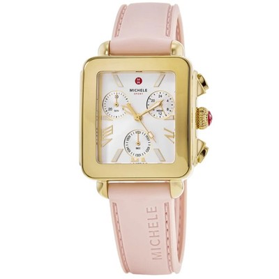 New Michele Deco Sport Chronograph Silver Dial Women's Watch MWW06K000072