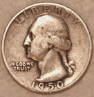 1950-S Washington Quarter - Fine - #2303EA